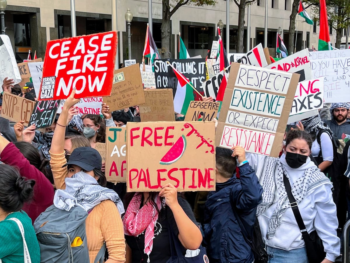 “We’ve Never Seen This Before": 300,000 March for Palestine in Washington D.C.